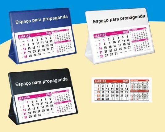 500 Calendários em PVC